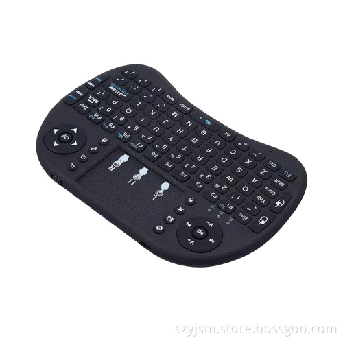 2.4G mini keyboard wireless air mouse with touchpad for smart TV android BOX